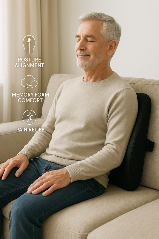 Adline Comfort Lumbar Support Memory Foam Backrest